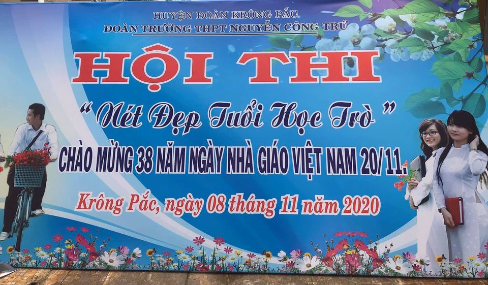 Hội thi “NÉT ĐẸP TUỔI HỌC TRÒ” chào mừng 38 năm ngày NGVN năm học 2020-2021 của Trường THPT Nguyễn Công Trứ (NCTr Online)